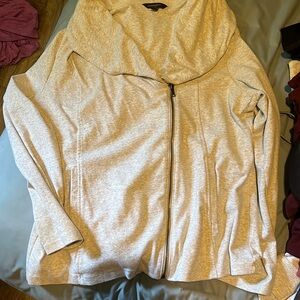 White/grey zip up jacket 1x xl from Banana Republic